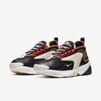 Nike Zoom 2K Icon Clash - Női Utcai Cipő - Fekete/Fehér/Metal Arany